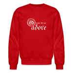 O Come Let Us Adore - Crewneck Sweatshirt - red