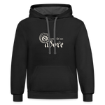 O Come Let Us Adore - Contrast Hoodie - black/asphalt